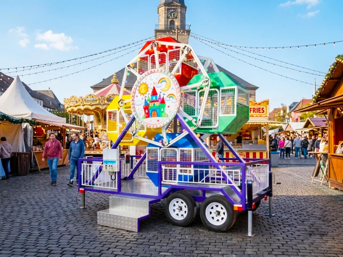 Trailer-Mounted Mini Ferris Wheel Ride MDTFW16
