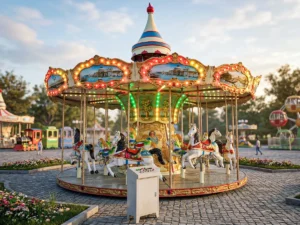 16-Seat European-Style Luxury Carousel MEC16X