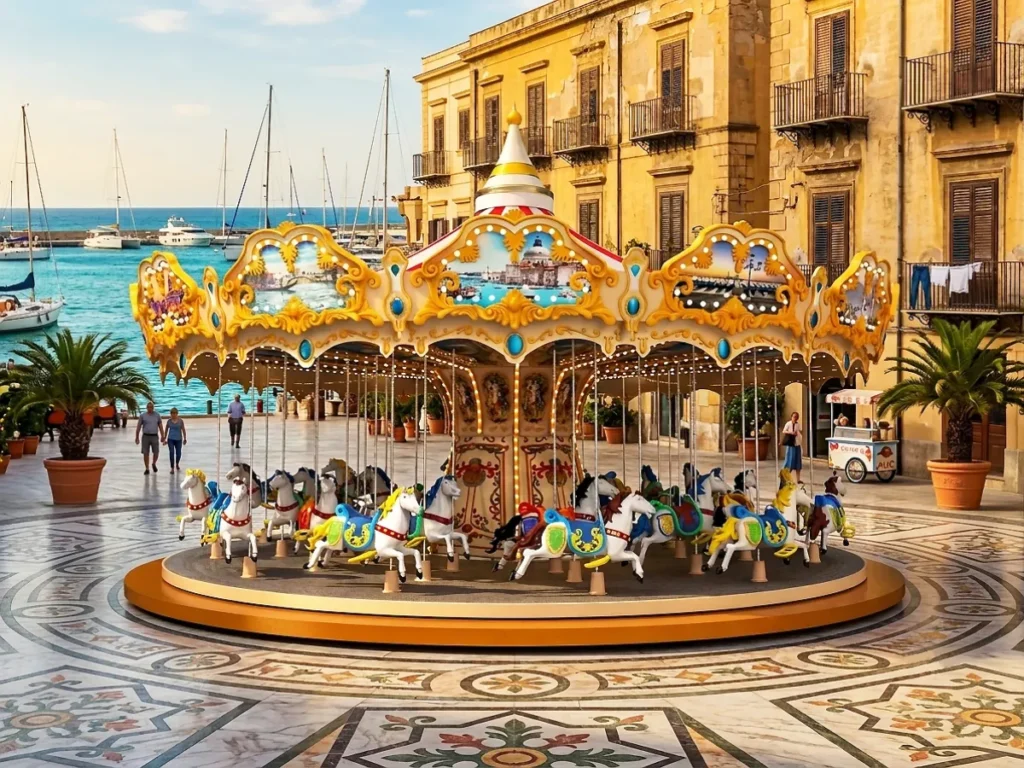 36-Seat European-Style Luxury Carousel MEC36X